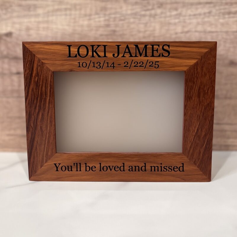 Gold Embellished Photo Frame Urn